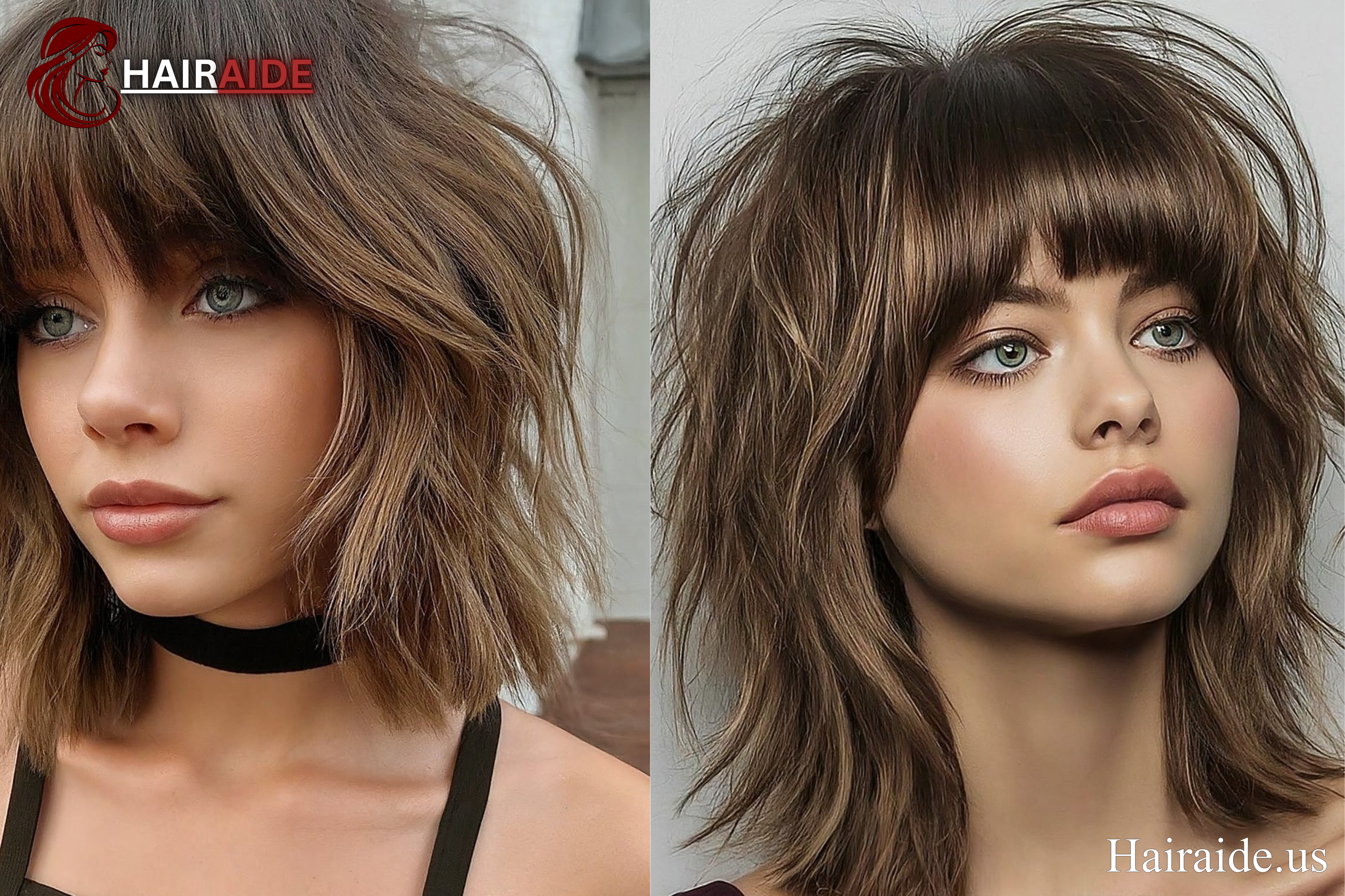 15 Gorgeous Wolf Cuts with Trendy Curtain Bangs