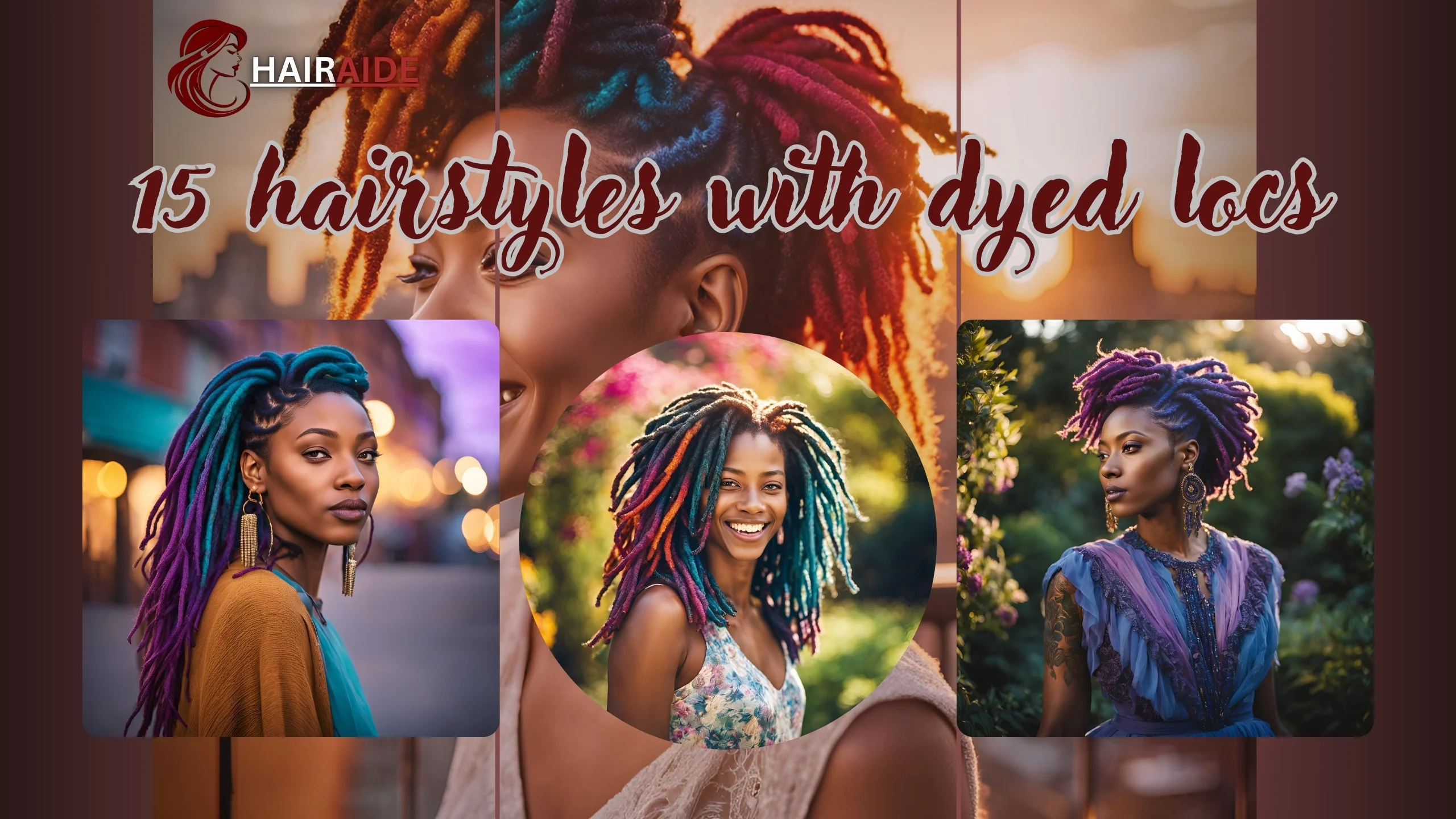 hairstyles with dyed locs